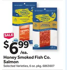 Stop&Shop Honey Smoked Fish Co. Salmon offer