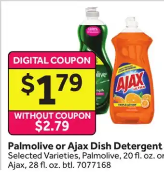 Stop&Shop Palmolive or Ajax Dish Detergent offer