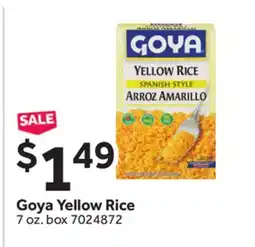 Stop&Shop Goya Yellow Rice offer