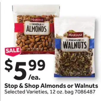 Stop&Shop Stop & Shop Almonds or Walnuts offer