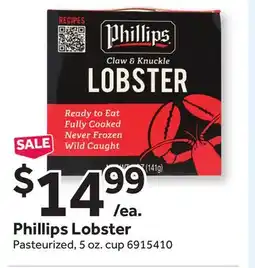 Stop&Shop Phillips Lobster offer