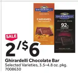 Stop&Shop Ghirardelli Chocolate Bar offer