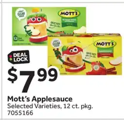 Stop&Shop Mott's Applesauce offer