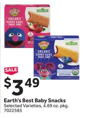 Stop&Shop Earth's Best Baby Snacks offer