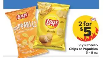 Weis Markets Lay's Potato Chips or Popables offer