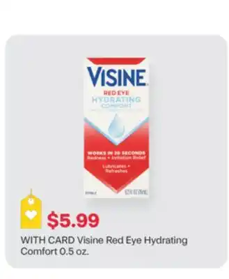 CVS Visine Red Eye Hydrating Comfort 0.5 oz offer