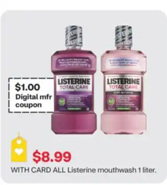 CVS ALL Listerine mouthwash 1 liter offer