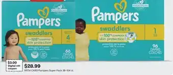 CVS Pampers Super Pack 38-104 ct offer