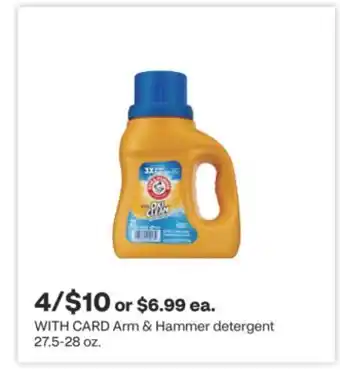 CVS Arm & Hammer detergent 27.5-28 oz offer