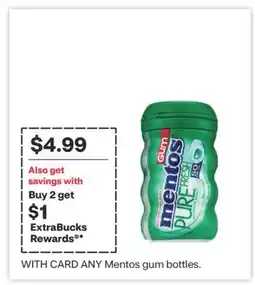 CVS ANY Mentos gum bottles offer