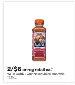 CVS Naked Juice smoothie 15.2 oz offer