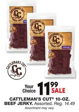 Blain's Farm & Fleet CATTLEMAN'S CUT 10-OZ. BEEF JERKY offer