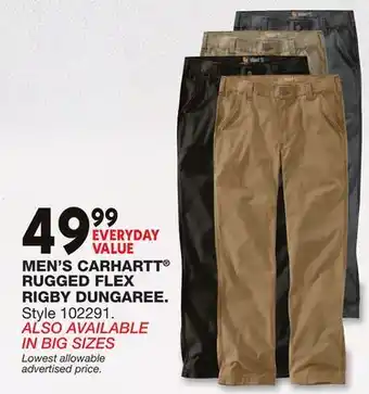 Blain's Farm & Fleet MEN'S CARHARTT RUGGED FLEX RIGBY DUNGAREE offer