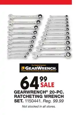 Blain's Farm & Fleet GEARWRENCH 20-PC. RATCHETING WRENCH SET offer