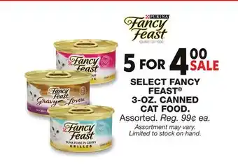 Blain's Farm & Fleet SELECT FANCY FEAST 3-OZ. CANNED CAT FOOD offer