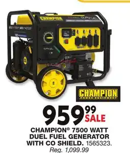 Blain's Farm & Fleet CHAMPION 7500 WATT DUEL FUEL GENERATOR WITH CO SHIELD offer