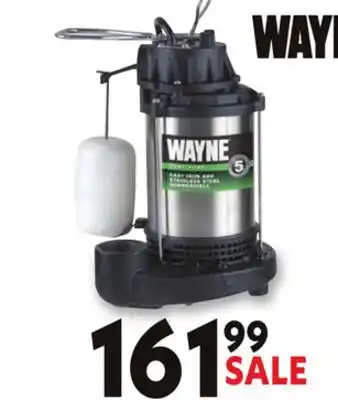 Blain's Farm & Fleet WAYNE 1/3 HP SUMP PUMP offer