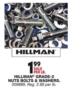 Blain's Farm & Fleet HILLMAN GRADE-2 NUT BOLTS & WASHERS offer