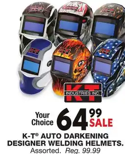 Blain's Farm & Fleet K-T AUTO DARKENING DESIGNER WELDING HELMETS offer