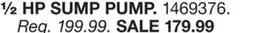 Blain's Farm & Fleet WAYNE ½ HP SUMP PUMP offer