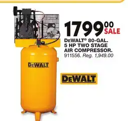 Blain's Farm & Fleet DEWALT 80-GAL. 5 HP TWO STAGE AIR COMPRESSOR offer