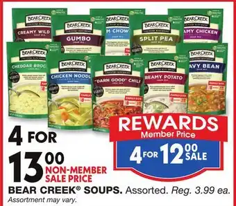 Blain's Farm & Fleet BEAR CREEK SOUPS offer