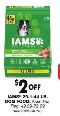 Blain's Farm & Fleet IAMS 29.1-44 LB. DOG FOOD offer