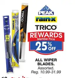 Blain's Farm & Fleet ALL WIPER BLADES offer