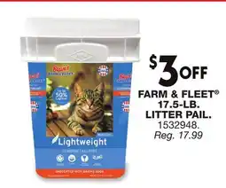 Blain's Farm & Fleet FARM & FLEET 17.5-LB. LITTER PAIL offer