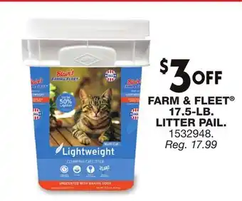 Blain's Farm & Fleet FARM & FLEET 17.5-LB. LITTER PAIL offer