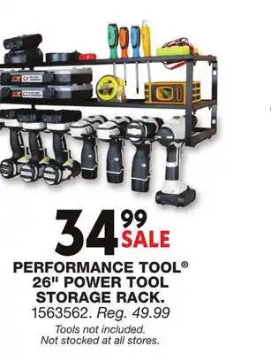 Blain's Farm & Fleet PERFORMANCE TOOL 26 POWER TOOL STORAGE RACK offer