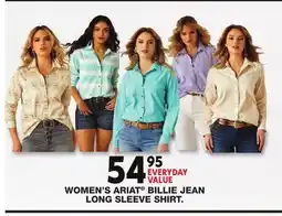 Blain's Farm & Fleet WOMEN'S ARIAT BILLIE JEAN LONG SLEEVE SHIRT offer