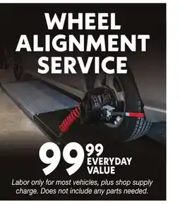 Blain's Farm & Fleet WHEEL ALIGNMENT SERVICE offer