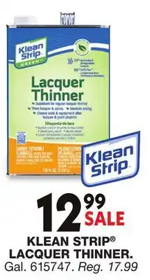 Blain's Farm & Fleet KLEAN STRIP LACQUER THINNER offer