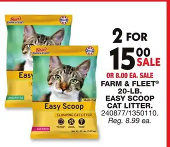 Blain's Farm & Fleet FARM & FLEET 20-LB EASY SCOOP CAT LITTER offer