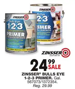 Blain's Farm & Fleet ZINSSER BULLS EYE 1-2-3 PRIMER offer