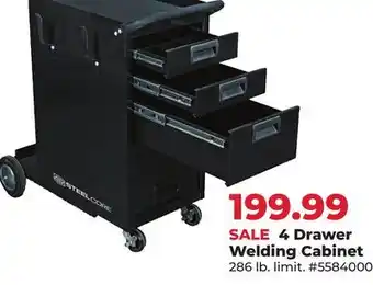 Runnings 4 Drawer Welding Cabinet offer