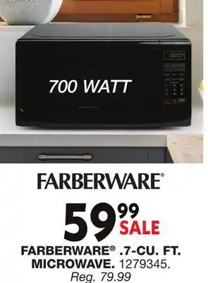 Blain's Farm & Fleet FARBERWARE .7-CU. FT. MICROWAVE offer