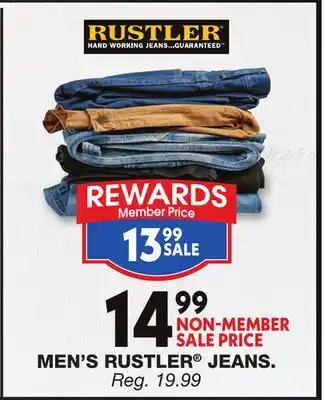 Blain's Farm & Fleet MEN'S RUSTLER JEANS offer