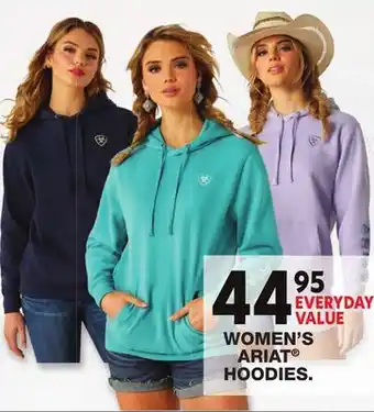 Blain's Farm & Fleet WOMEN'S ARIAT HOODIES offer