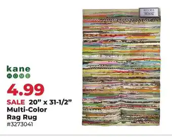 Runnings 20 x 31-1/2 Multi-Color Rag Rug offer