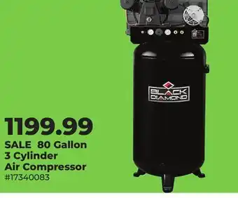 Runnings 80 Gallon 3 Cylinder Air Compressor offer