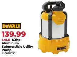 Runnings 1/3hp Aluminum Submersible Utility Pump offer