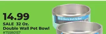 Runnings 32 Oz. Double Wall Pet Bowl offer