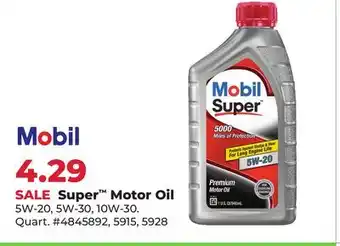 Runnings Super Motor Oil offer