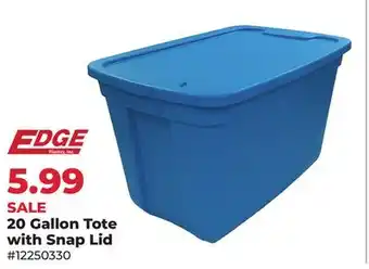 Runnings 20 Gallon Tote with Snap Lid offer