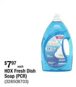 The Home Depot HDX Fresh Dish Soap (PCR) offer