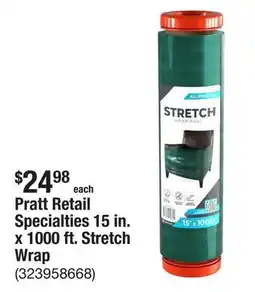 The Home Depot Pratt Retail Specialties 15 in. x 1000 ft. Stretch Wrap offer