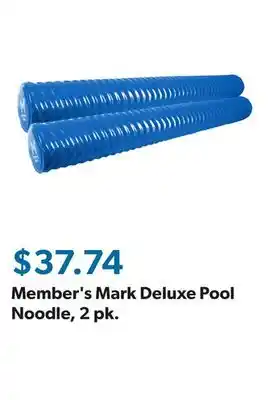 Sam's Club Member's Mark Deluxe Pool Noodle, 2 pk offer