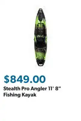 Sam's Club Stealth Pro Angler 11' 8 Fishing Kayak offer